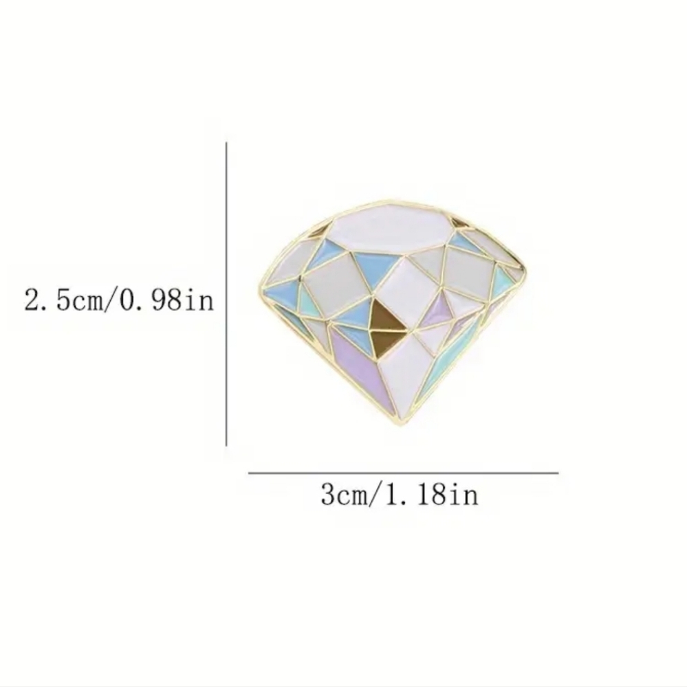 Diamond PIN hat PIN Backpack pin enamel pin - Picture 2 of 4